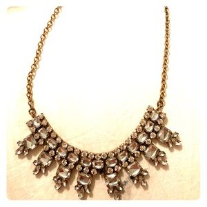 J. Crew Gold and Rhinestone Necklace